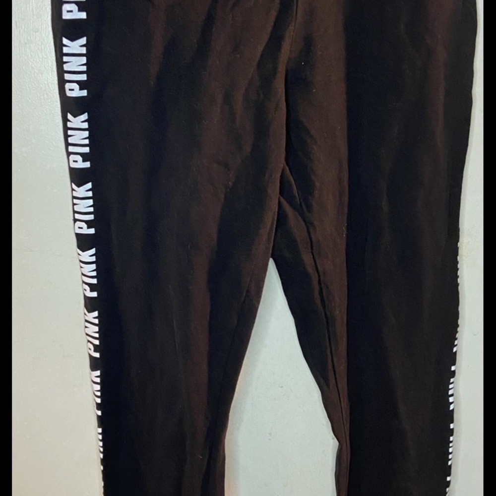 Black PINK Logo Leggings